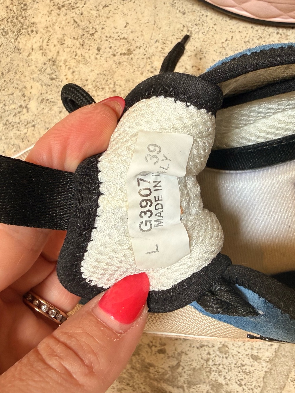 Chanel platform sneakers- blue, pink, beige. Size 39. 100% authentic. - Picture 6 of 12